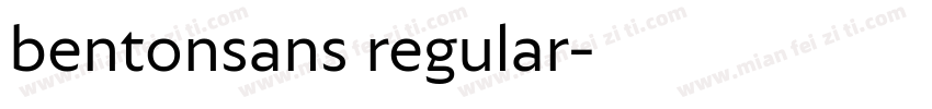 bentonsans regular字体转换